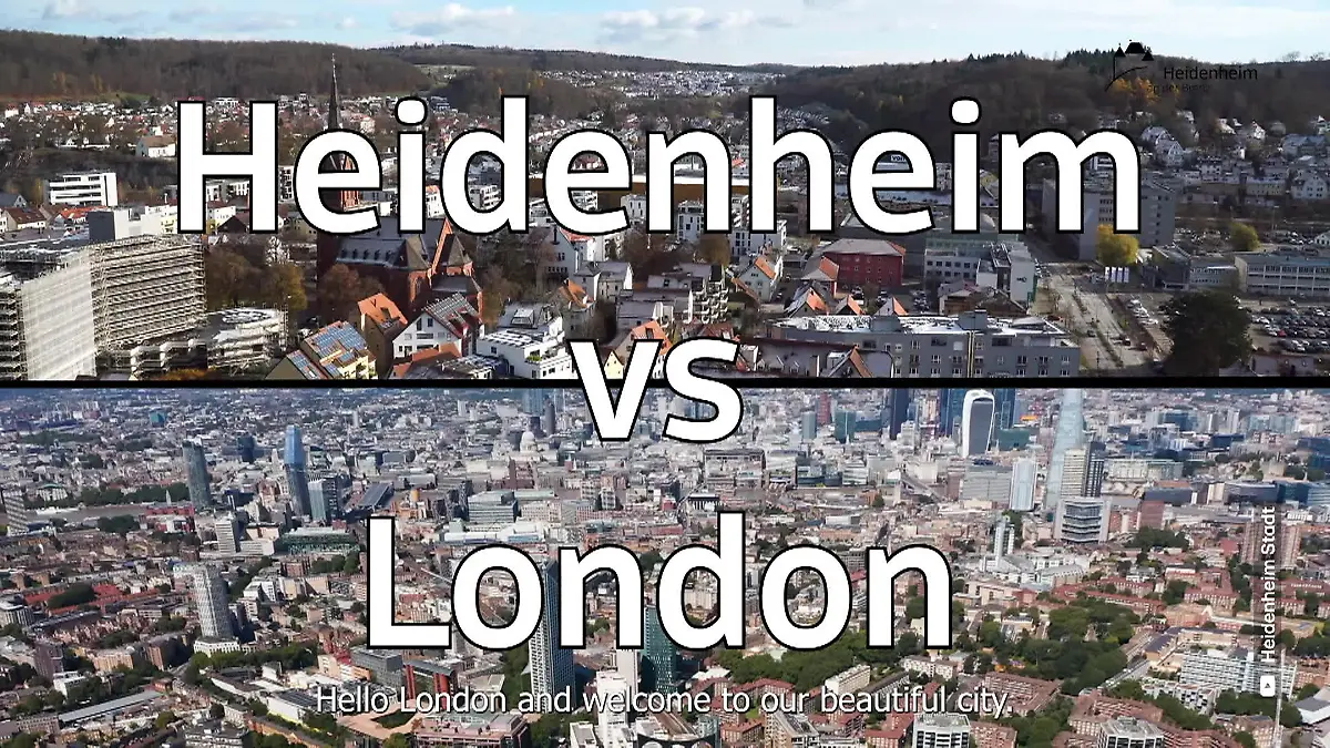 Stadt Heidenheim zieht witzigen Vergleich „Heidenheim ist wie London“