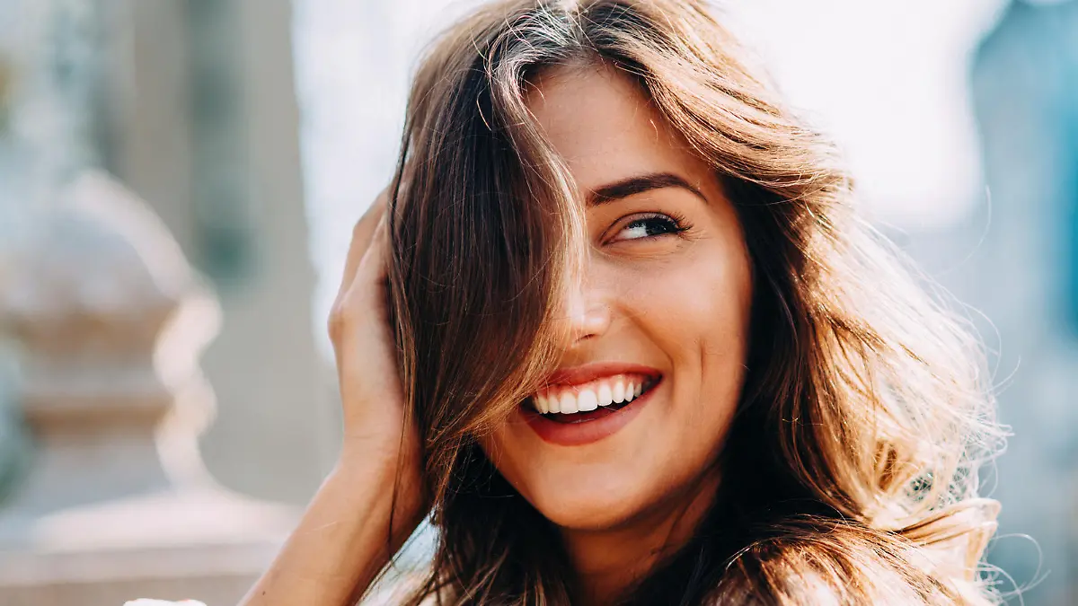 Portrait of a beautiful young woman.