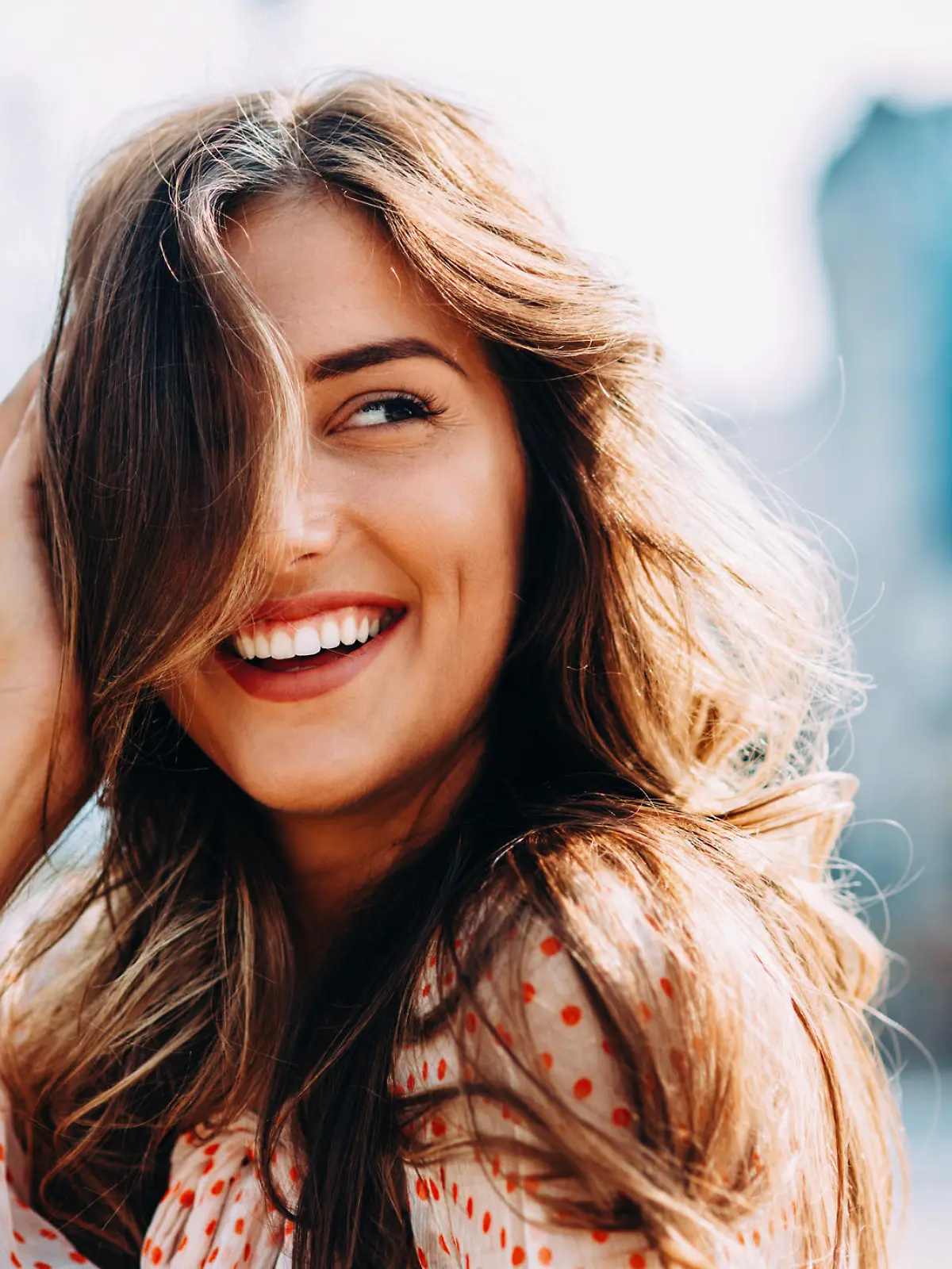 Portrait of a beautiful young woman.