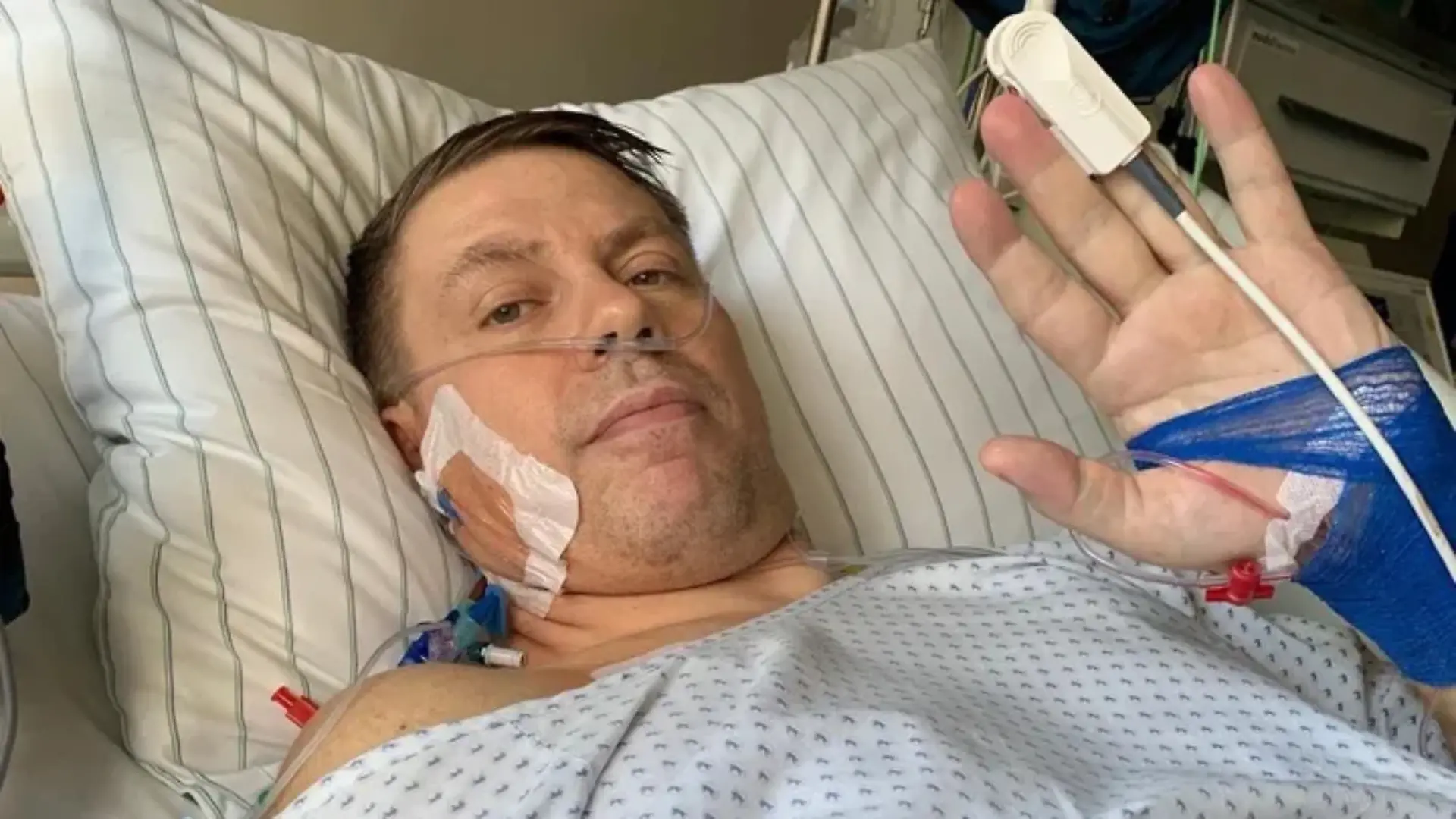 Thomas Stypa im Krankenhaus.