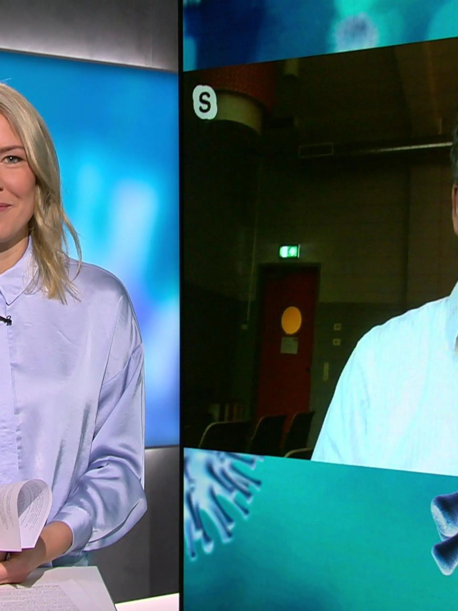 Vivian Bahlmann spricht mit Prof. Timo Ulrichs
