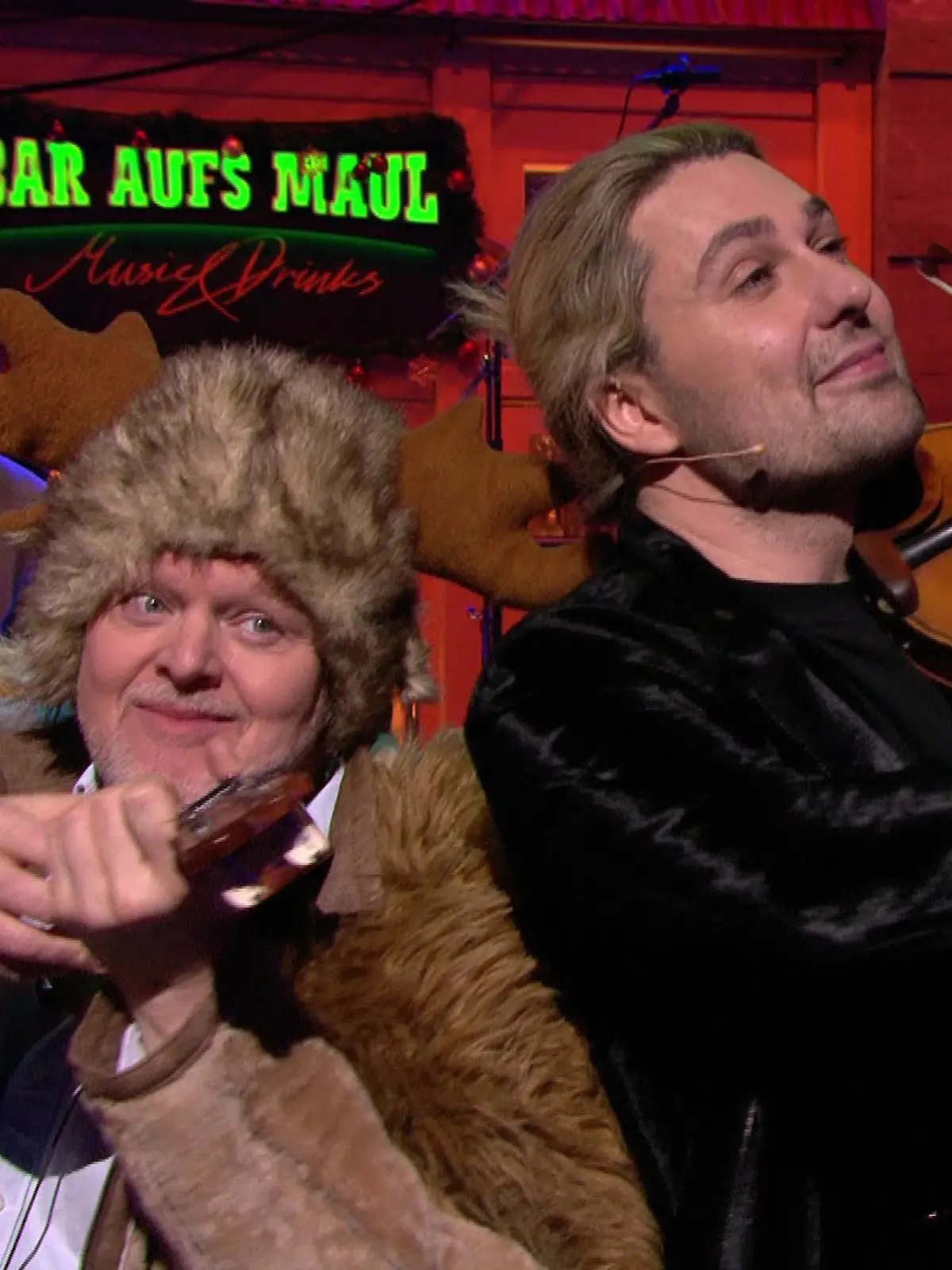 Stefan Raab und David Garrett 