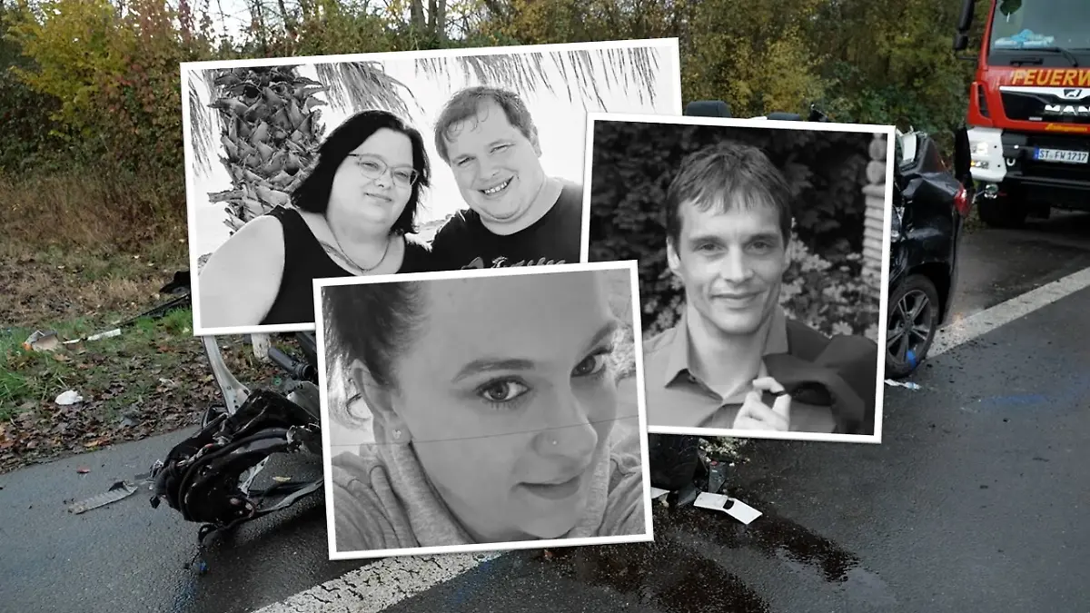 Maik S., Stephanie K., Marion L., und Frank K. sterben bei dem Horror-Unfall in Ochtrup.