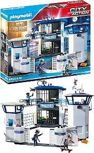 Playmobil City Action 6872 Polizei-Kommandozentrale mit Gefängnis