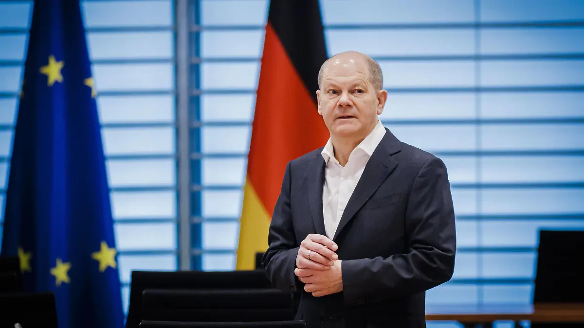 Olaf Scholz SPD, Bundeskanzler, aufgenommen im Rahmen einer Sitzung des Sicherheitskabinett im Bundeskanzleramt. Berlin, 12.04.2022 Berlin Deutschland *** Olaf Scholz SPD , Federal Chancellor, taken during a meeting of the security cabinet at the Federal Chancellery Berlin, 12 04 2022 Berlin Germany Copyright: xThomasxTrutschel/photothek.dex