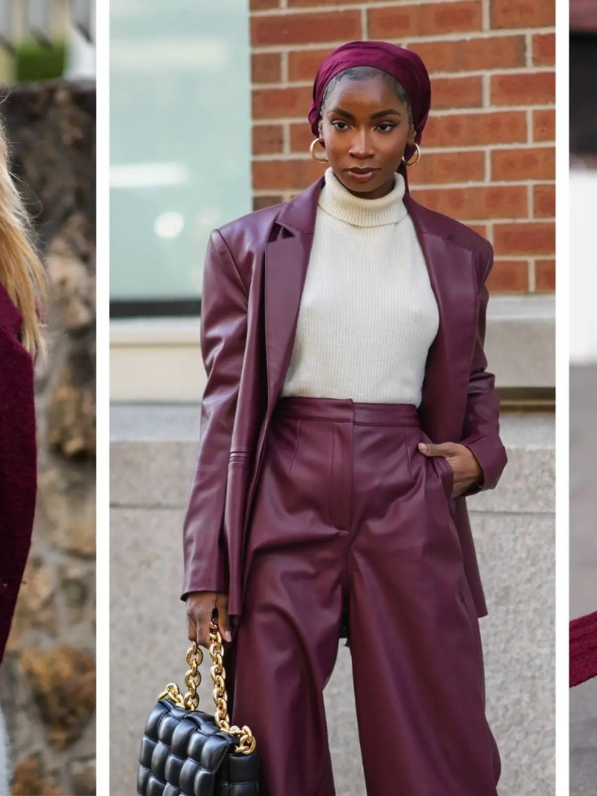 Elegant und warm: An Burgunderrot kommen wir in diesem Winter nicht vorbei!