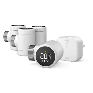 Tado X Starter-Kit Smartes Heizkörper-Thermostat (Vierer-Set + Bridge)