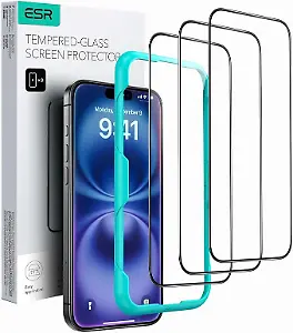 ESR Panzerglas für iPhone 16, Dreier-Set