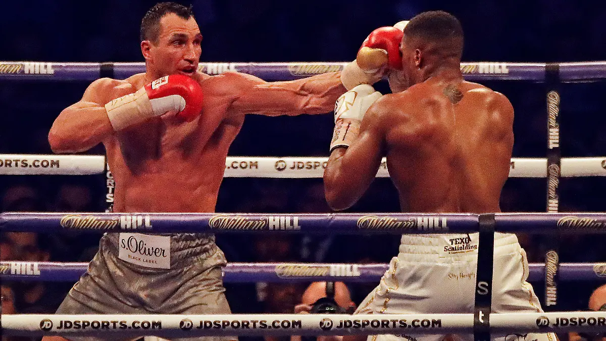 Wladimir Klitschko in seinem vorerst letzten Kampf gegen Anthony Joshua im Wembley Stadium in London 2017.