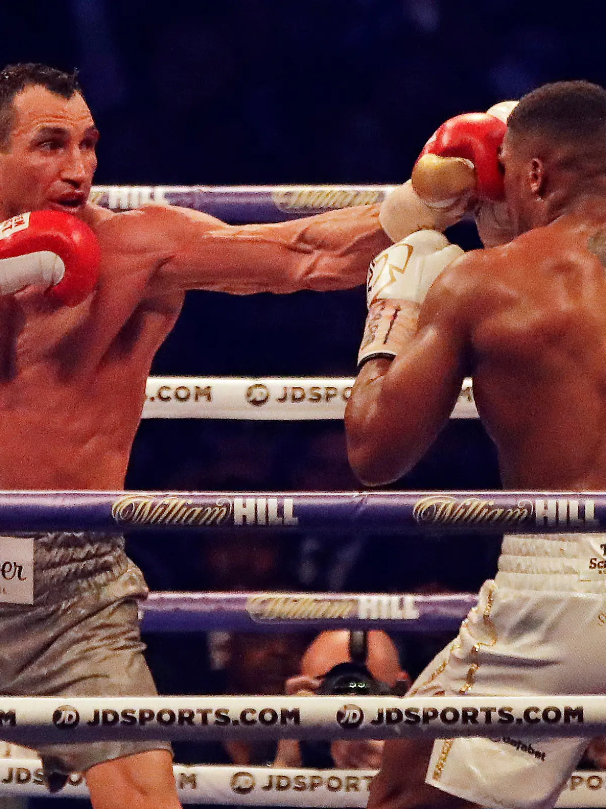 Wladimir Klitschko in seinem vorerst letzten Kampf gegen Anthony Joshua im Wembley Stadium in London 2017. 