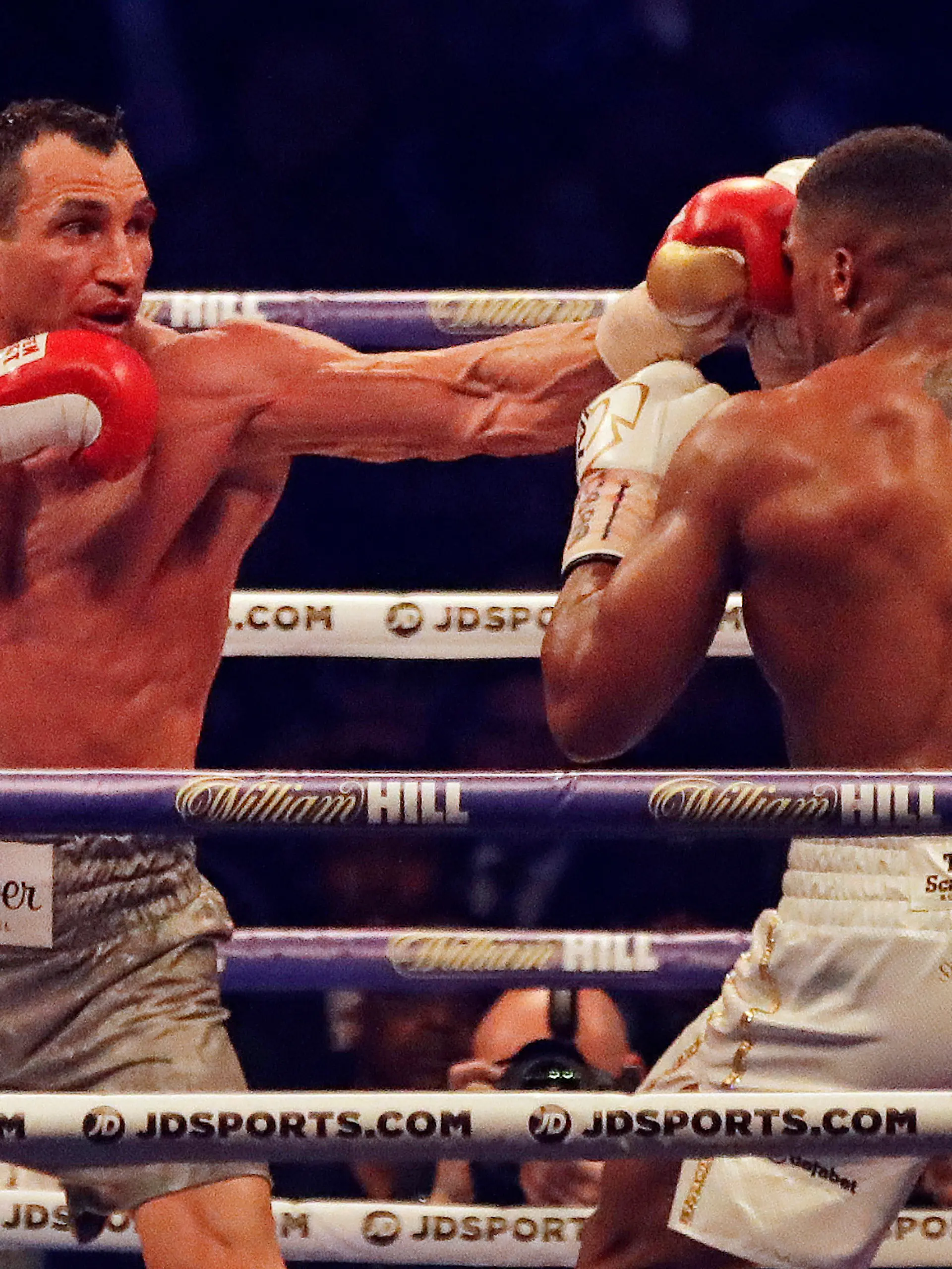 Wladimir Klitschko in seinem vorerst letzten Kampf gegen Anthony Joshua im Wembley Stadium in London 2017. 