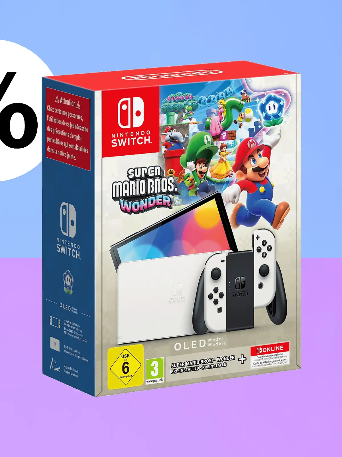 Nintendo Switch OLED mit Mario im Angebot am Cyber Monday.