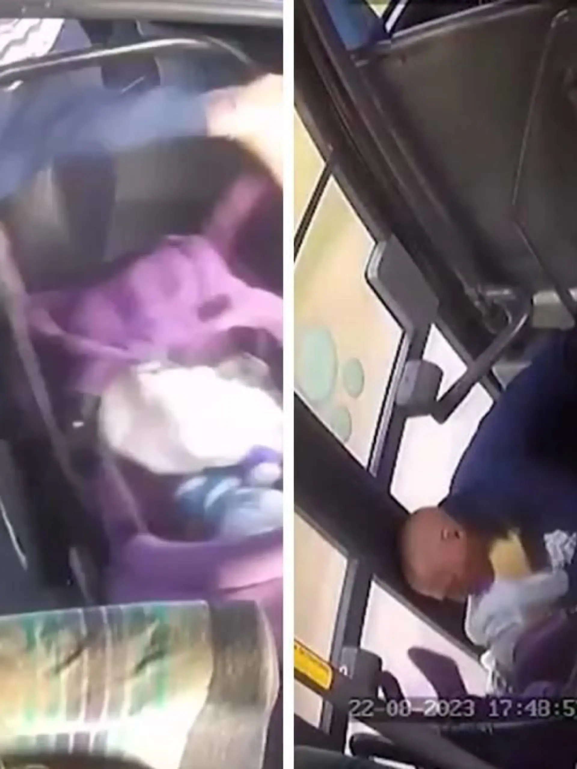 Dieses Kind hat einen echten Schutzengel! In Russland fährt eine Familie gemeinsam Bus, als dieser plötzlich scharf wendet! Der Vater verliert den Halt, der Kinderwagen fällt um. Darin: Ein erst sechs Monate altes Baby. Doch kaum zu glauben: Das kleine Kind kommt ohne ernste Verletzungen davon, sein Vater fängt es im allerletzten Moment auf. Sowohl der Vater als auch das Baby sollen allerdings leichte Verletzungen erlitten haben. Die Familie will nun rechtliche Schritte einleiten.   