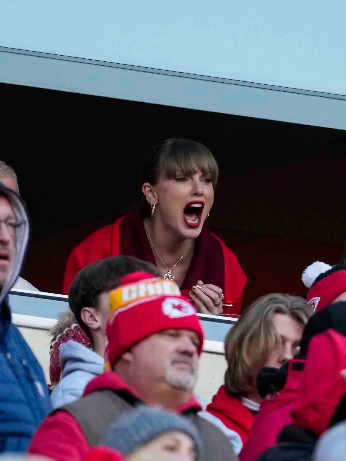 Ist oft im Stadion und feiert ihren Freund an: Superstar Taylor Swift. Das passt einigen „Dads, Brads und Chads” jedoch nicht.
