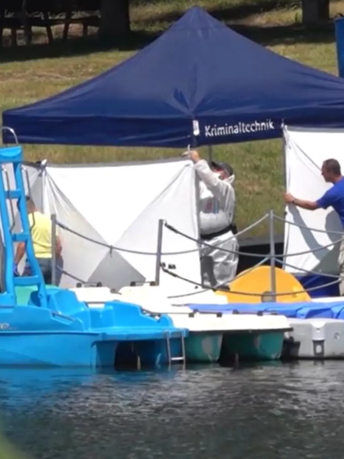 Leichenfund im Freibad "Stausee Rabenstein" bei Chemnitz.