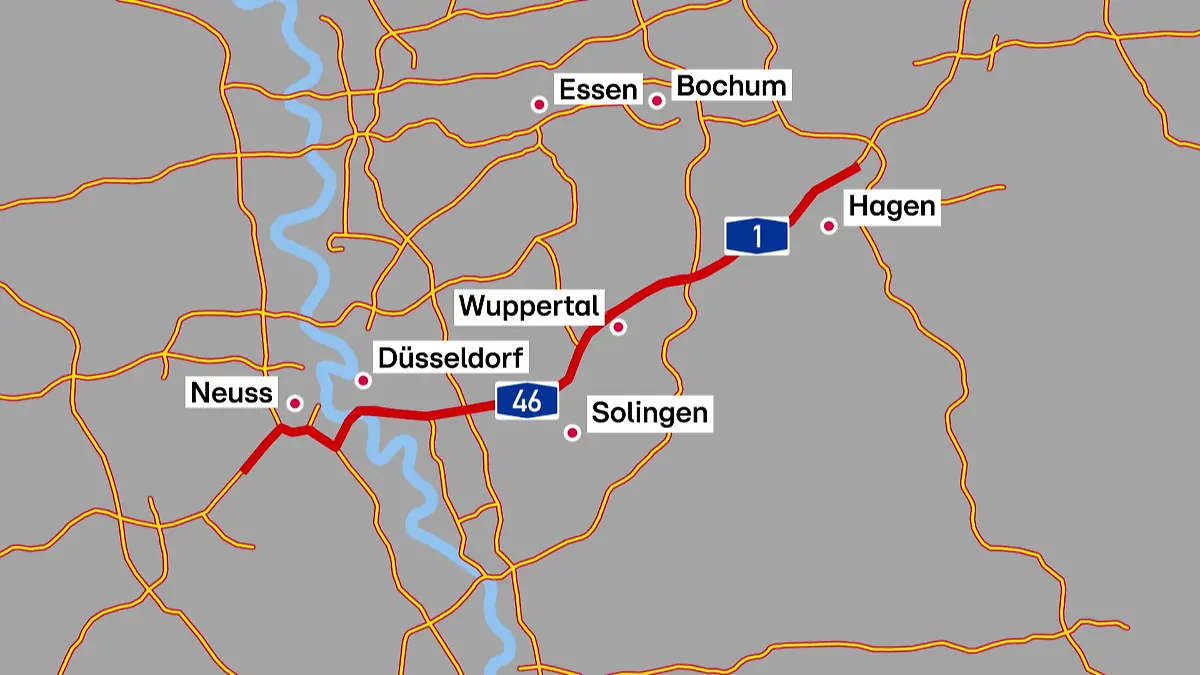 Unsere Grafik zeigt die 50-Kilometer lange Schreckensfahrt des polnischen Lkw-Fahrers.