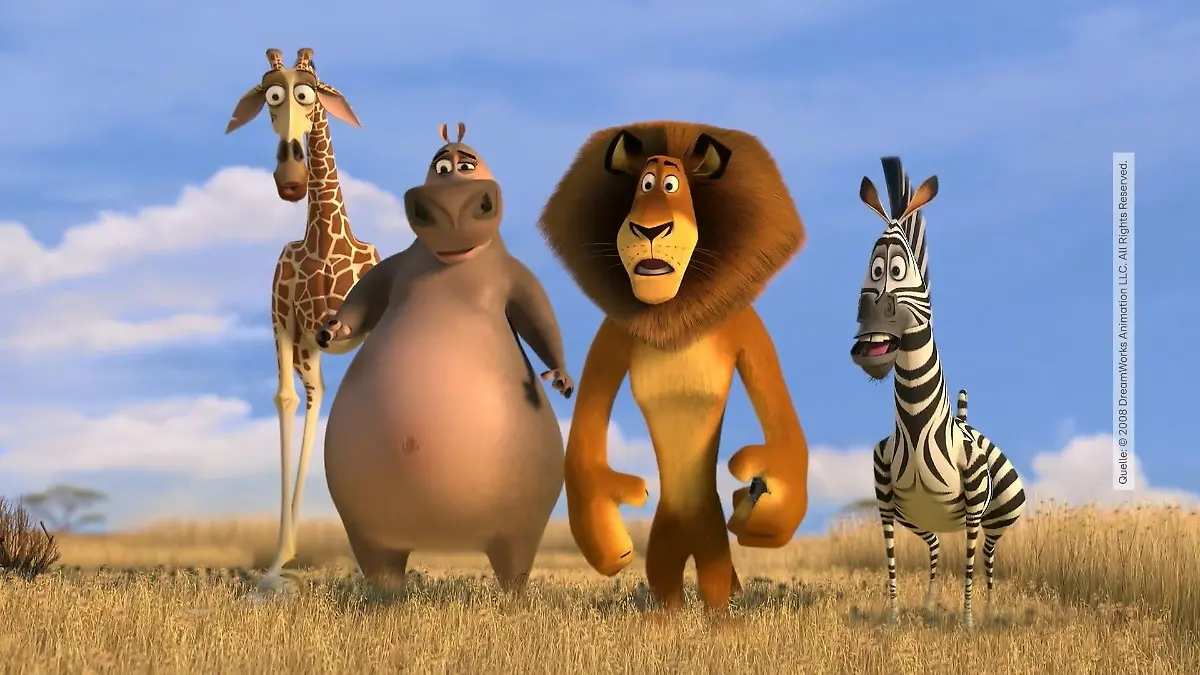 Die Madagascar-Helden Melman, Gloria, Alex und Marty bringen Katja Burkard und ihre Familie immer wieder zum Lachen.
