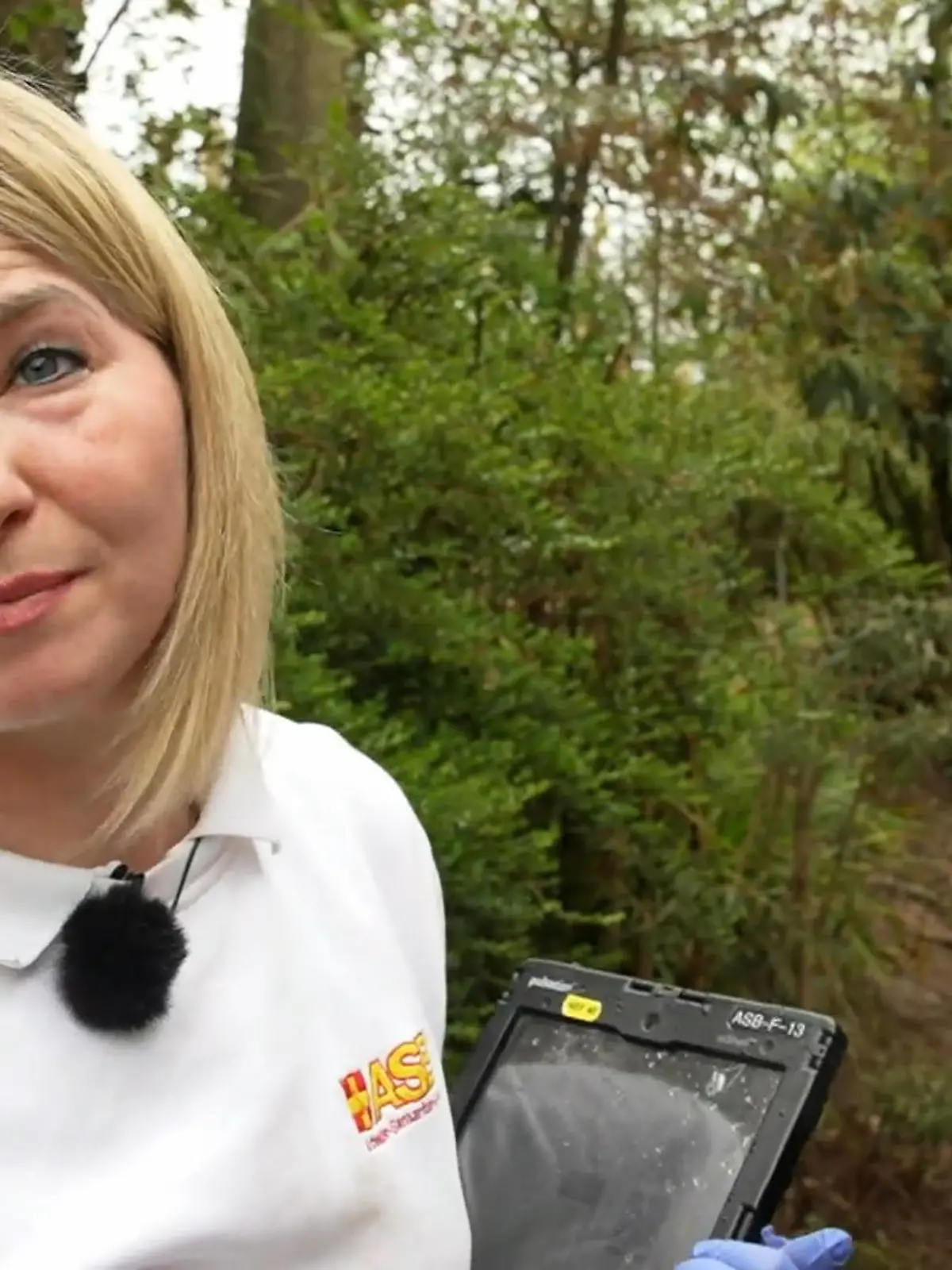 Notfallsanitäterin Melanie Kaiser im Dienst. 