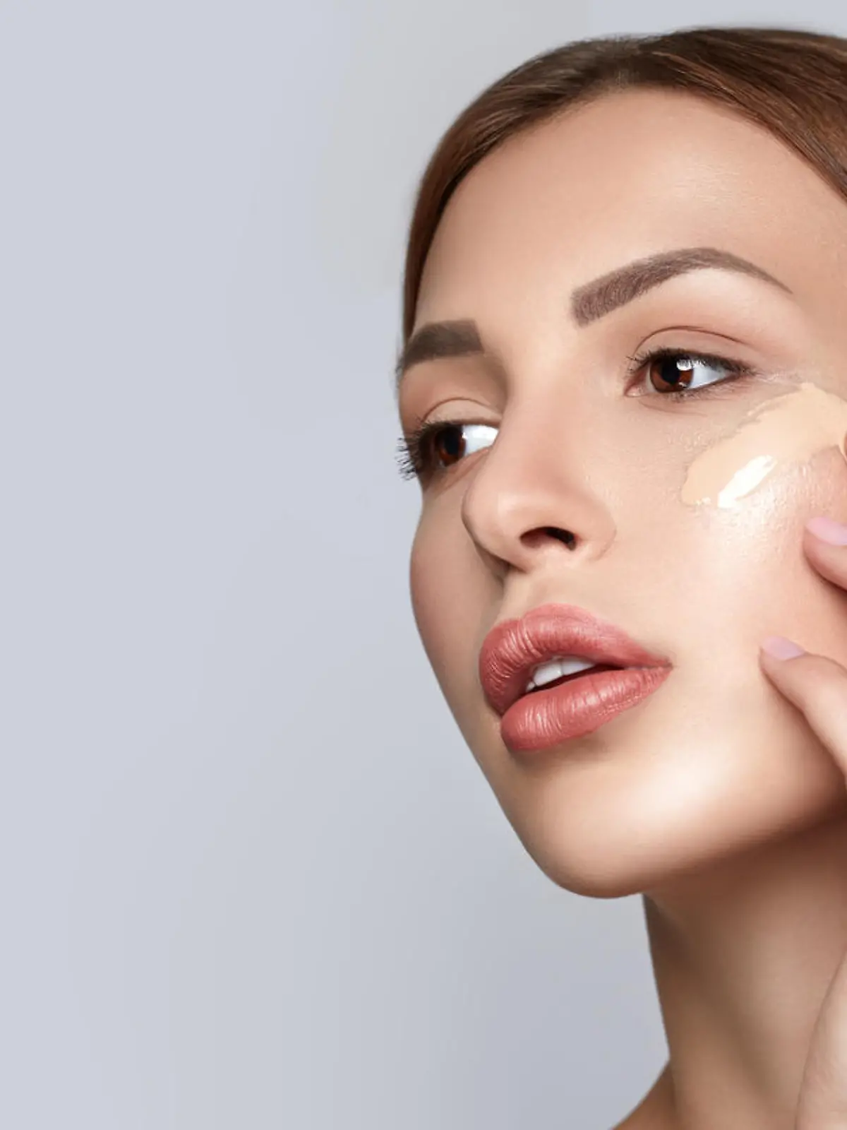 beauty woman portrait with fresh natural skin, beauty and spa concept