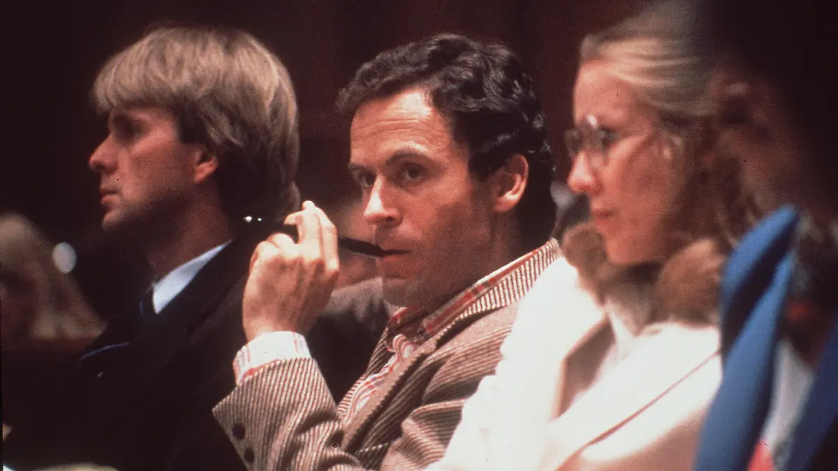 Ted (Theodore) Bundy, convicted murderer, shown in Miami courtroom during 1979. (AP Photo)