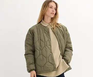 Wattierte Wendejacke