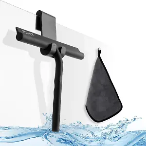 Duschabzieher mit Aufhängung und Mikrofasertuch