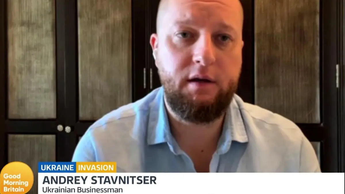 Andrey Stavnitser erzählt seine Geschichte im britischen Frühstücksfernsehen "Good Morning Britain".
