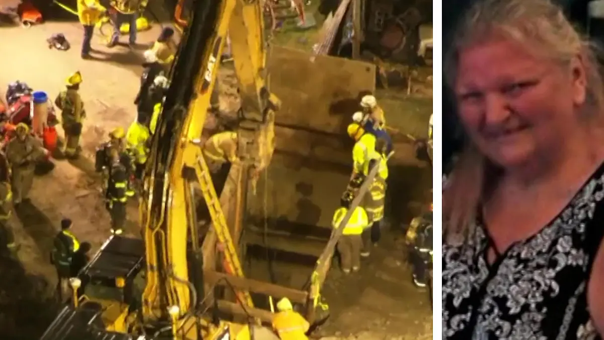 Oma fällt in ein neun Meter tiefes Loch