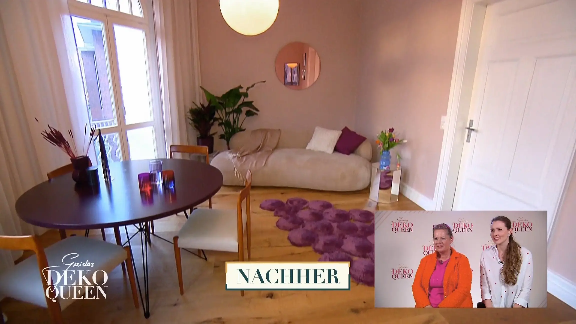 Bild von Sie stellt ihren umgestalteten Burgunder-Raum vor