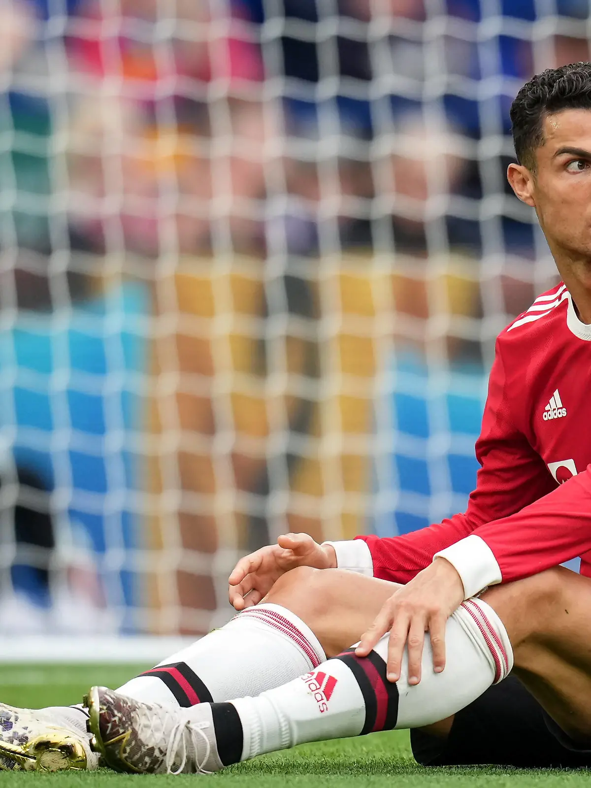  Sport Bilder des Tages Cristiano Ronaldo of Man Utd during the Premier League match between Leicester City and Manchester United, ManU at the King Power Stadium, Leicester, England on 16 October 2021. PUBLICATIONxNOTxINxUK Copyright: xAndyxRowlandx PMI-4477-0024