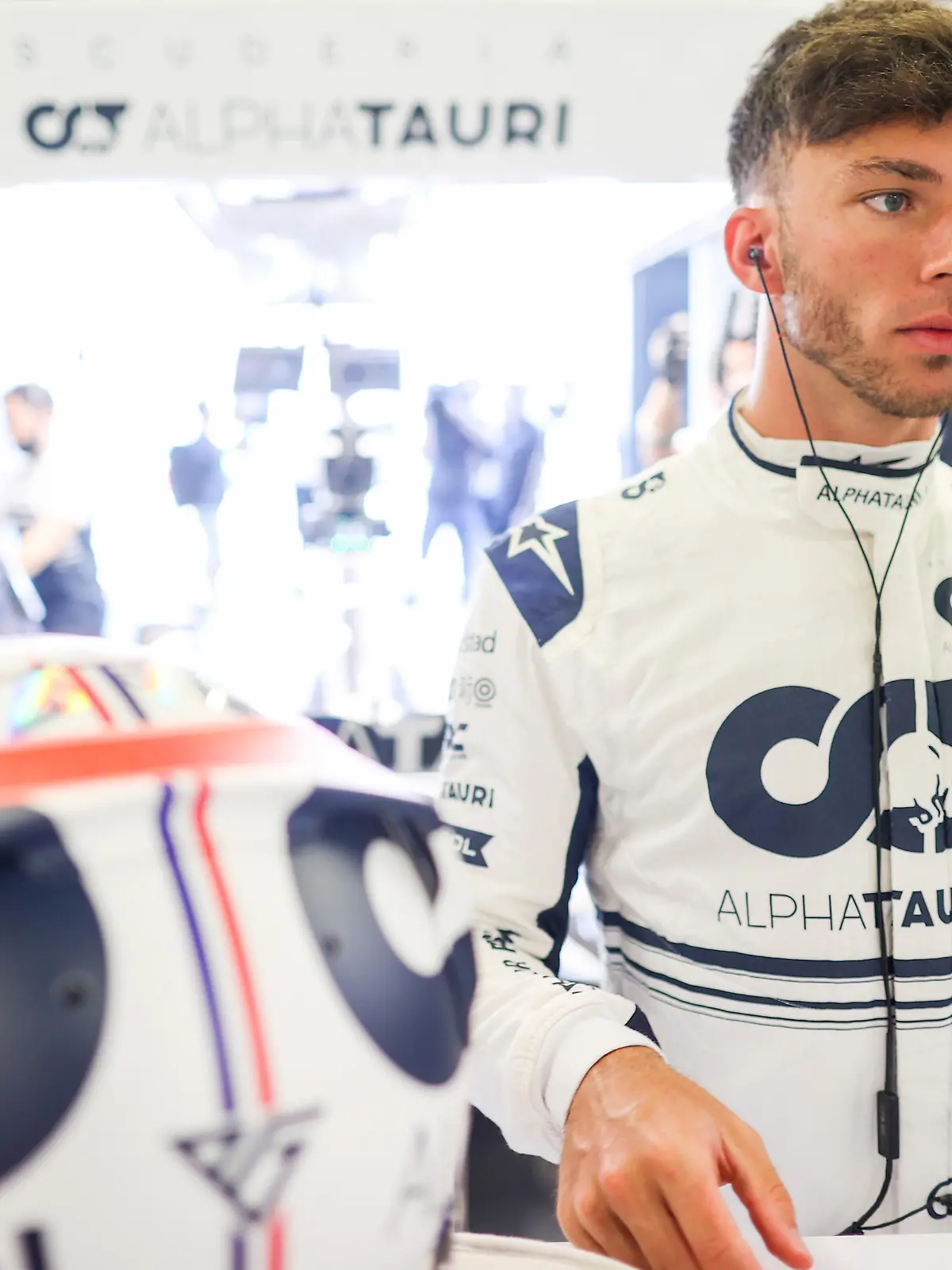 MELBOURNE, AUSTRALIA - APRIL 08: Pierre Gasly of Scuderia AlphaTauri and France during practice ahead of the F1 Grand Prix of Australia at Melbourne Grand Prix Circuit on April 08, 2022 in Melbourne, Australia. (Photo by Peter Fox/Getty Images)