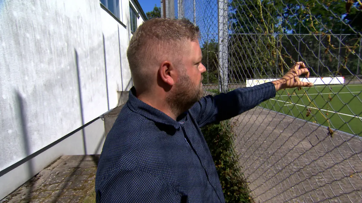 Pierre Hackler auf dem Fußballplatz
