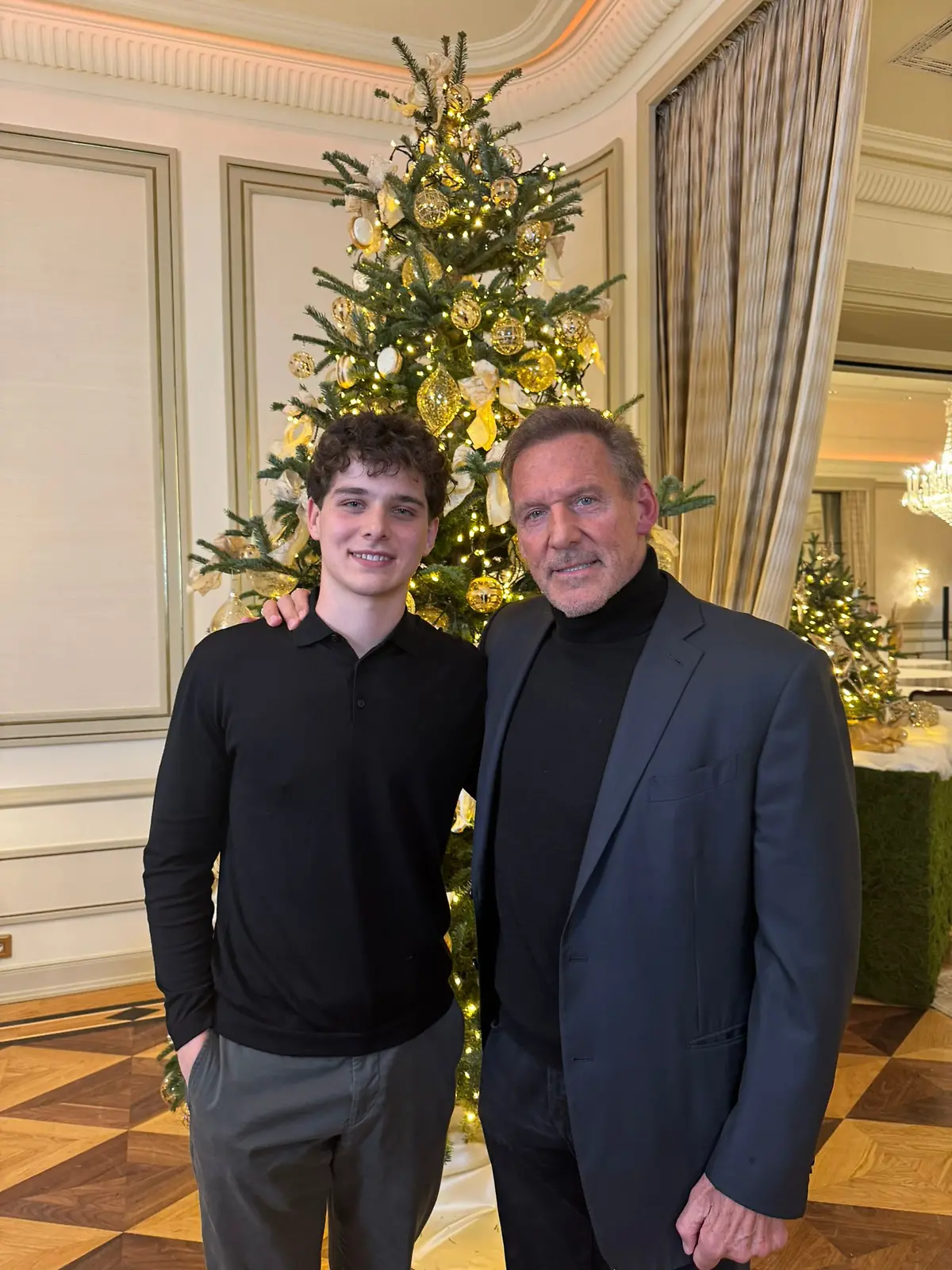 Ralf Moeller mit seinem Sohn Leon Wend. 