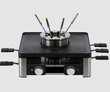 WMF Lumero Gourmet Station 3-in-1 Raclette, für 8 Personen