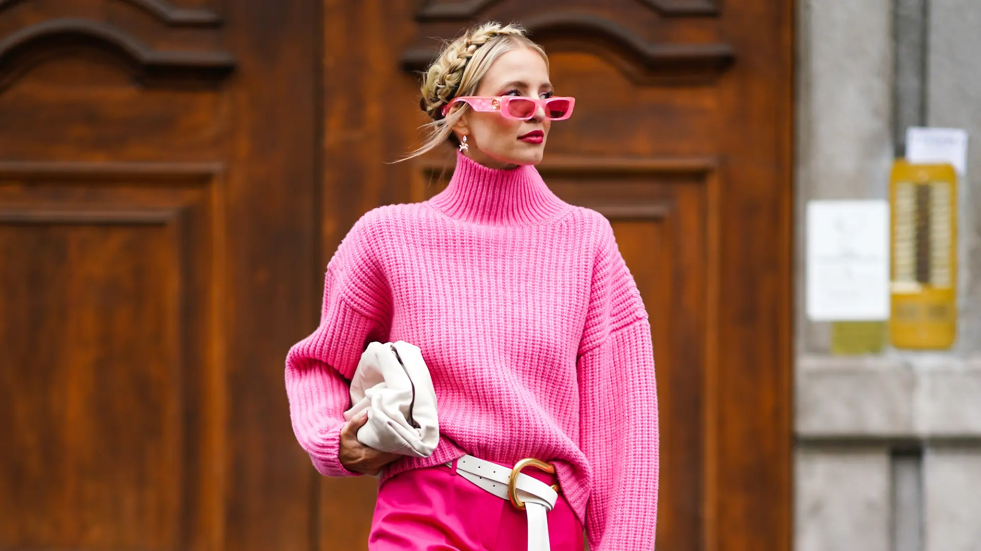 Strickpullover in Pink.