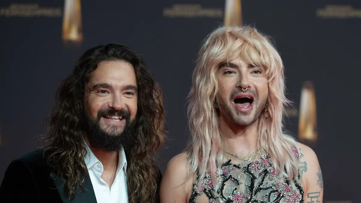 Tom und Bill Kaulitz beim Deutschen Fernsehpreis 2024.