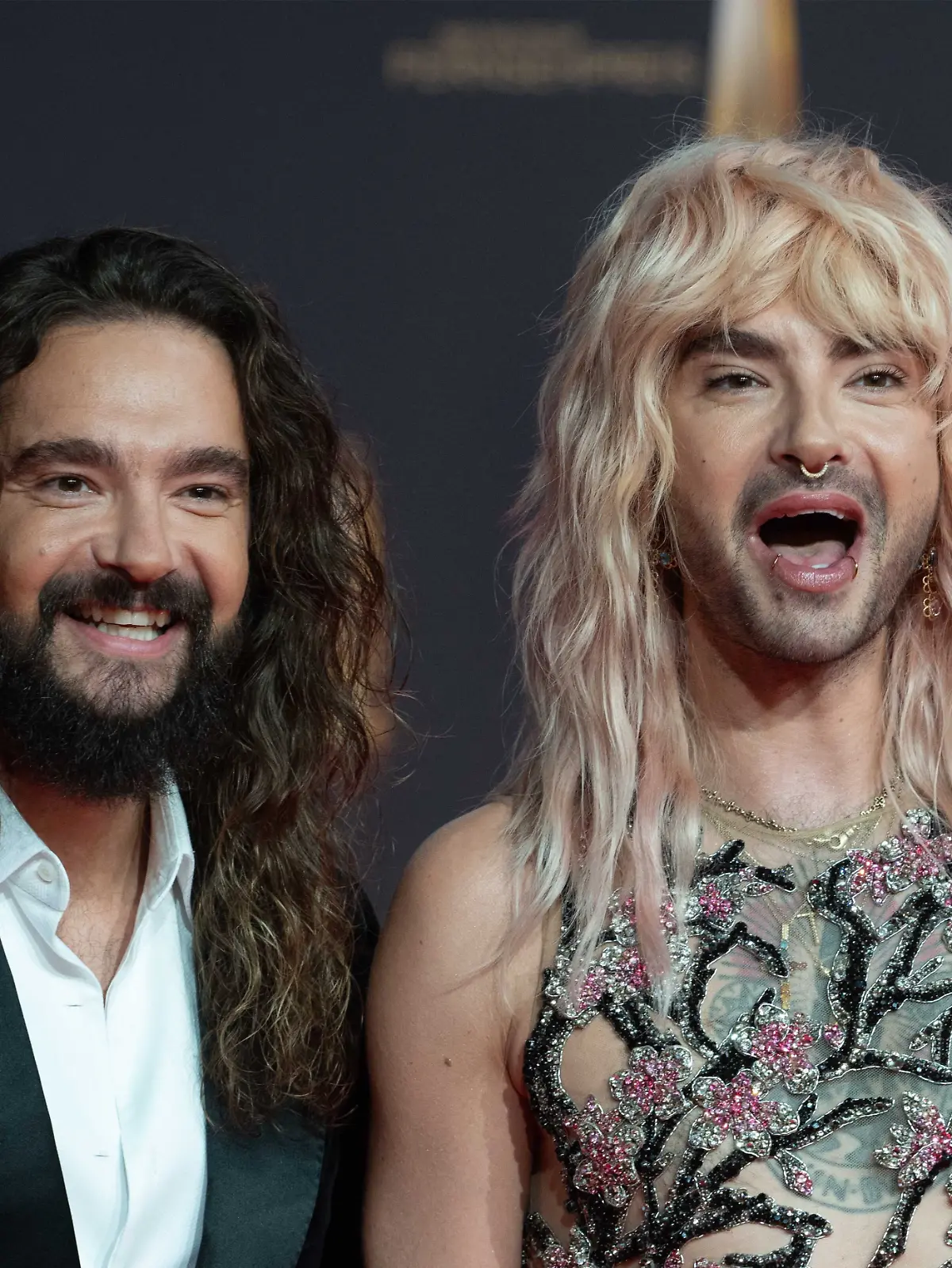 Tom und Bill Kaulitz beim Deutschen Fernsehpreis 2024.