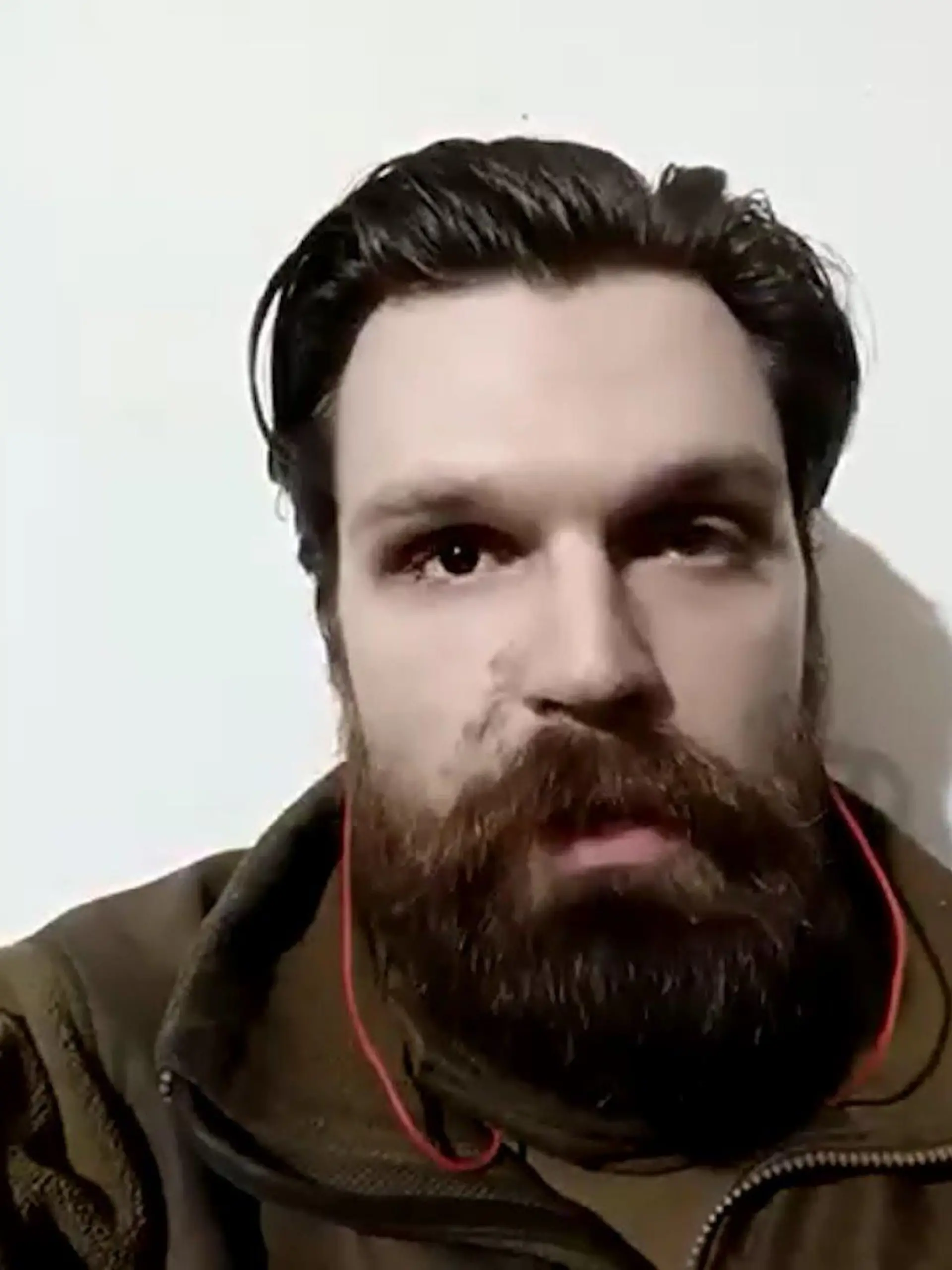 Illia Samoylenko, officer of headquarters of Azov Regiment aus dem Stahlwerk in Mariupol