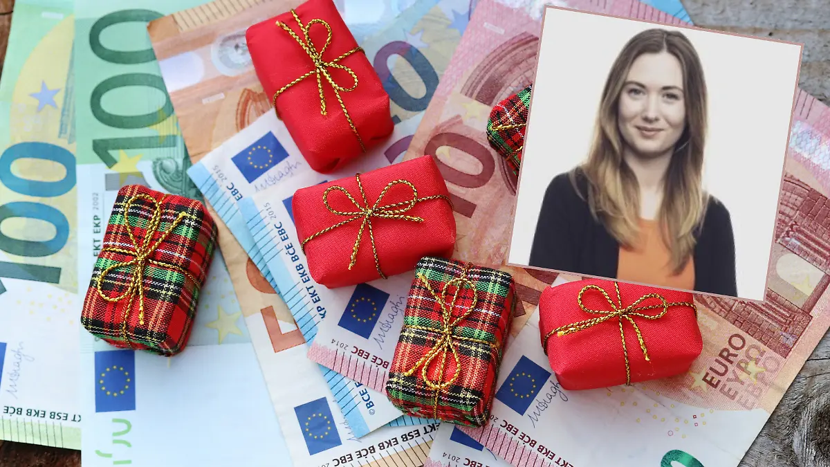An Weihnachten ist auch Geld als Geschenk in Ordnung!
