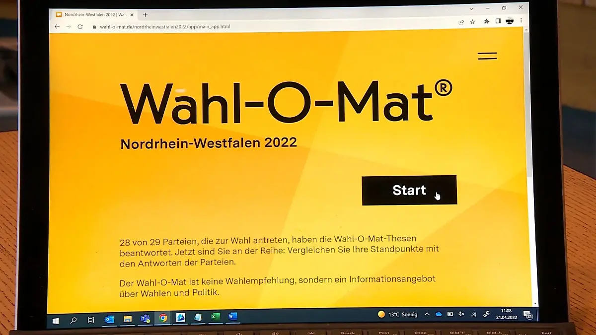 Wahl-O-Mat startet Landtagswahl