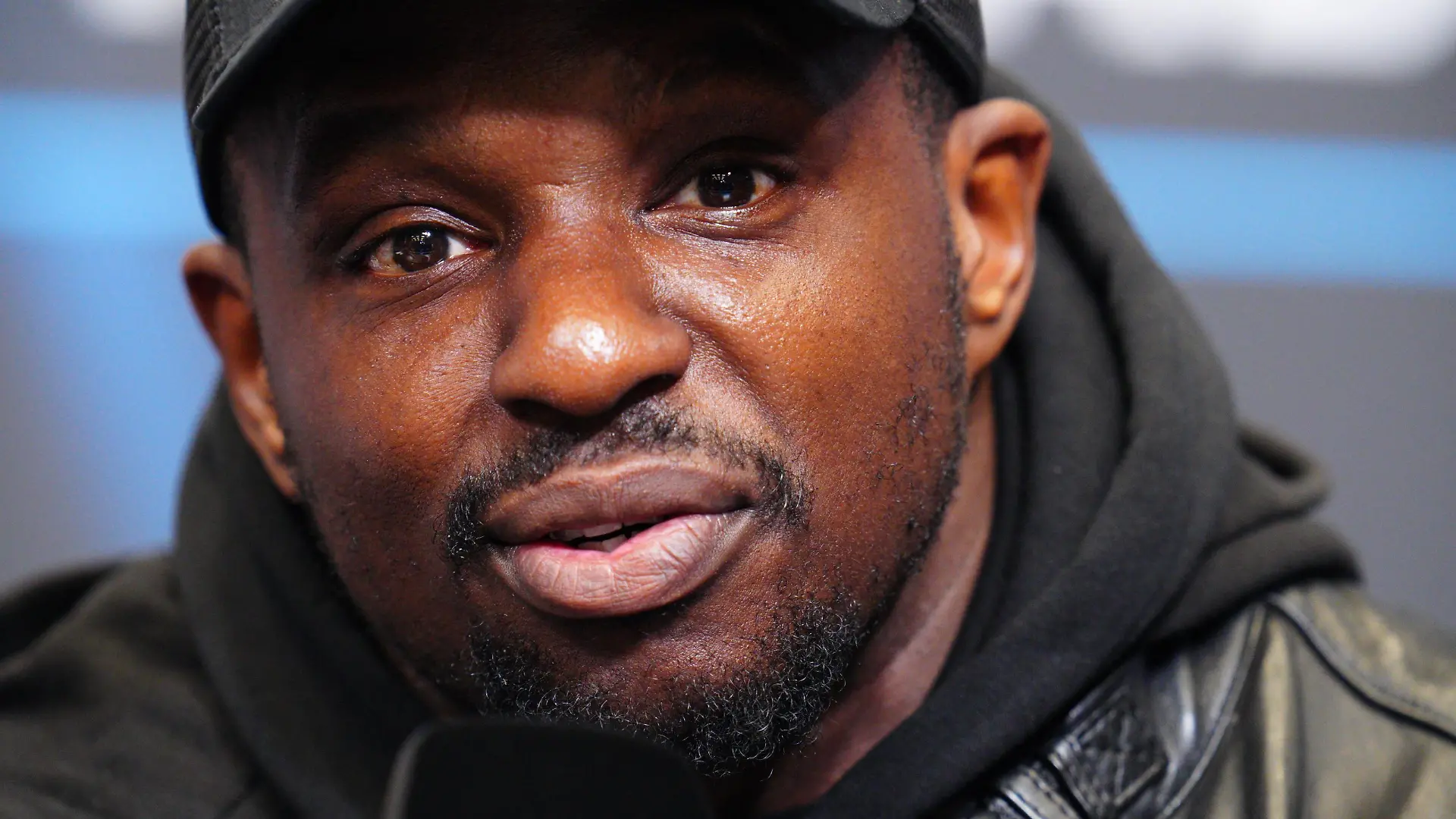 Mandatory Credit: Photo by Javier Garcia/Shutterstock 12901495i Dillian Whyte during his pre-fight press conference, PK, Pressekonferenz Tyson Fury v Dillian Whyte, WBC Heavyweight Championship, Press Conference, Boxing, Wembley Stadium, London, UK - 20 Apr 2022 Tyson Fury v Dillian Whyte, WBC Heavyweight Championship, Press Conference, Boxing, Wembley Stadium, London, UK - 20 Apr 2022 PUBLICATIONxINxGERxSUIxAUTXHUNxGRExMLTxCYPxROMxBULxUAExKSAxONLY Copyright: xJavierxGarcia/Shutterstockx 12901495i