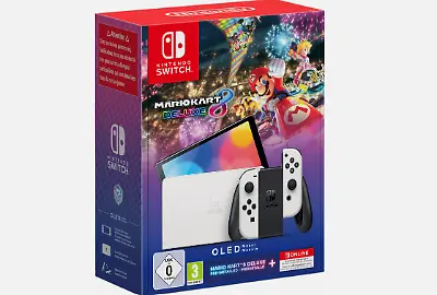 Nintendo Switch OLED inkl. Mario Kart 8 Deluxe + 12 Monate Switch Online (Code: ADVENT)