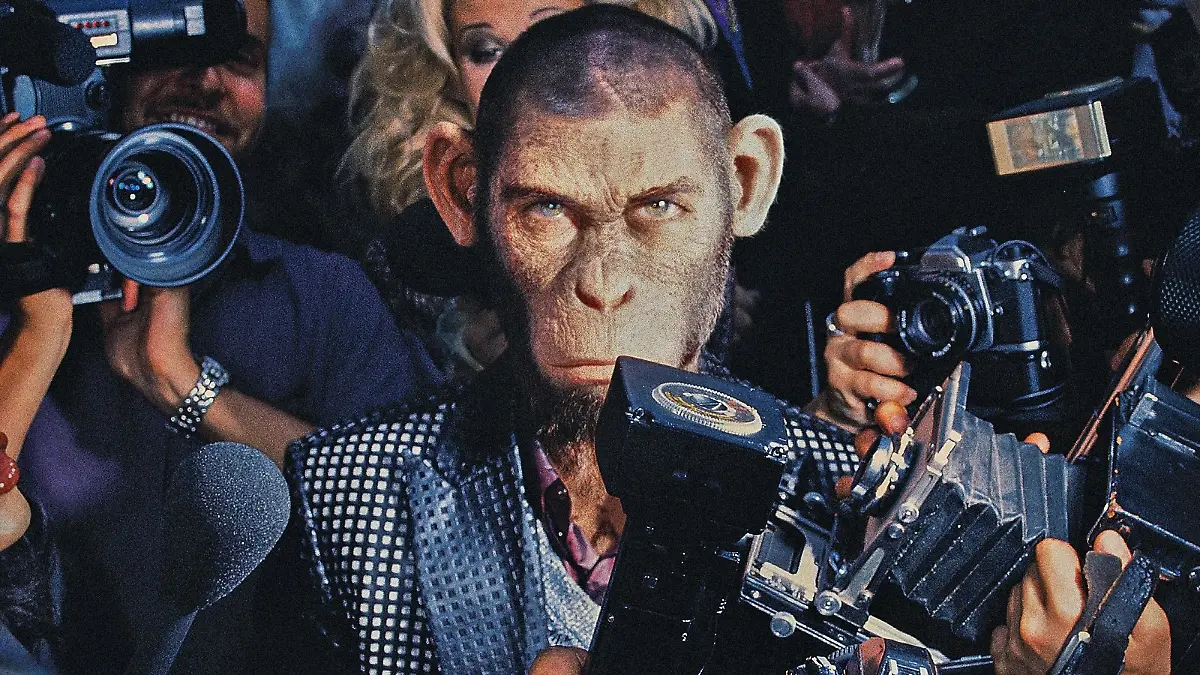 Robbie Williams als Affe in seinem Biopic
