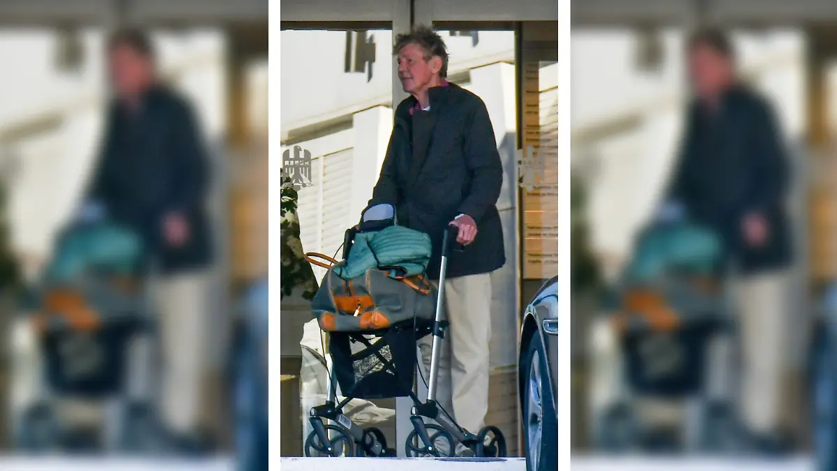 Prinz Ernst August von Hannover mit Rollator unterwegs in Madrid 