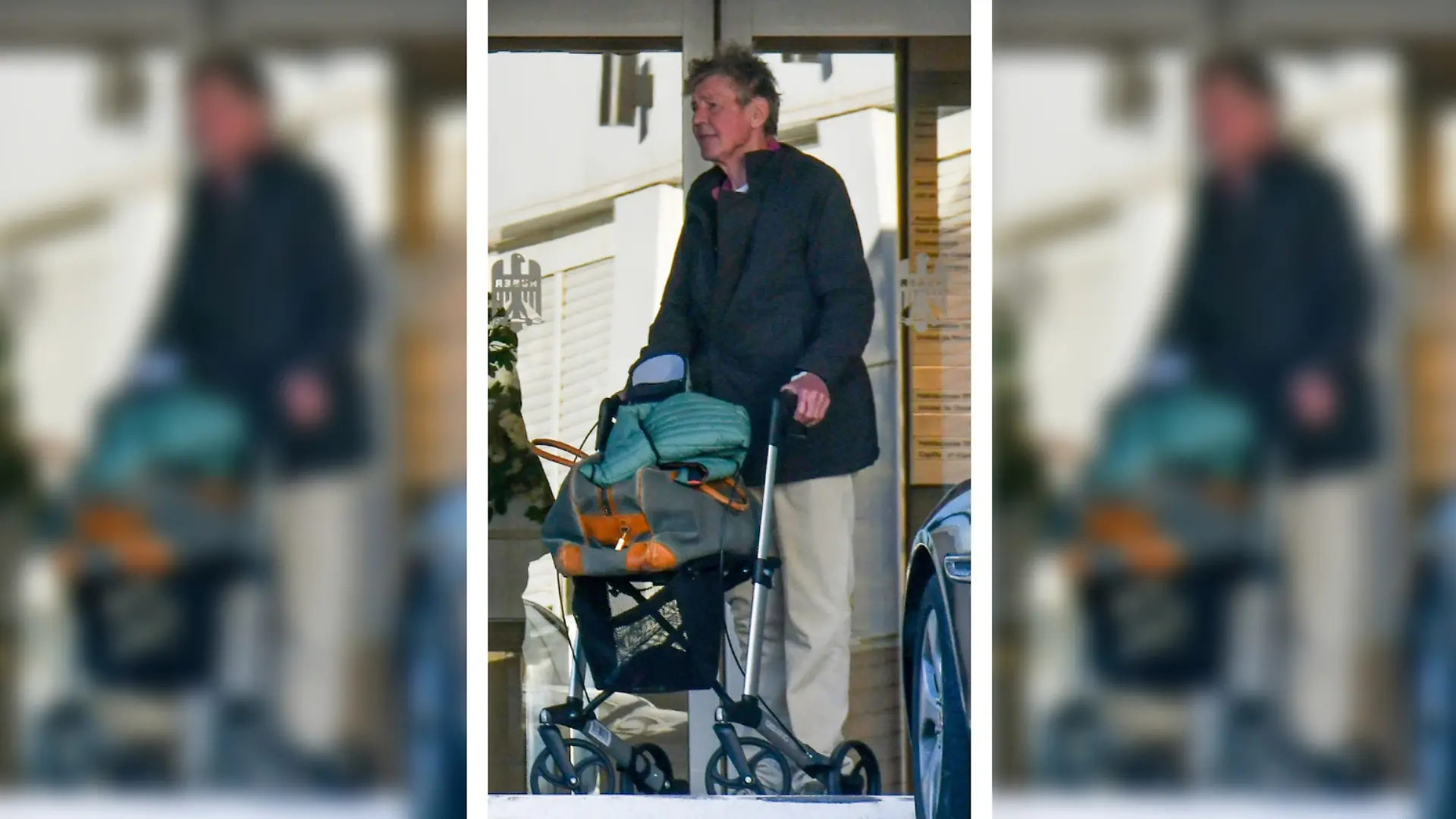 Prinz Ernst August von Hannover mit Rollator unterwegs in Madrid