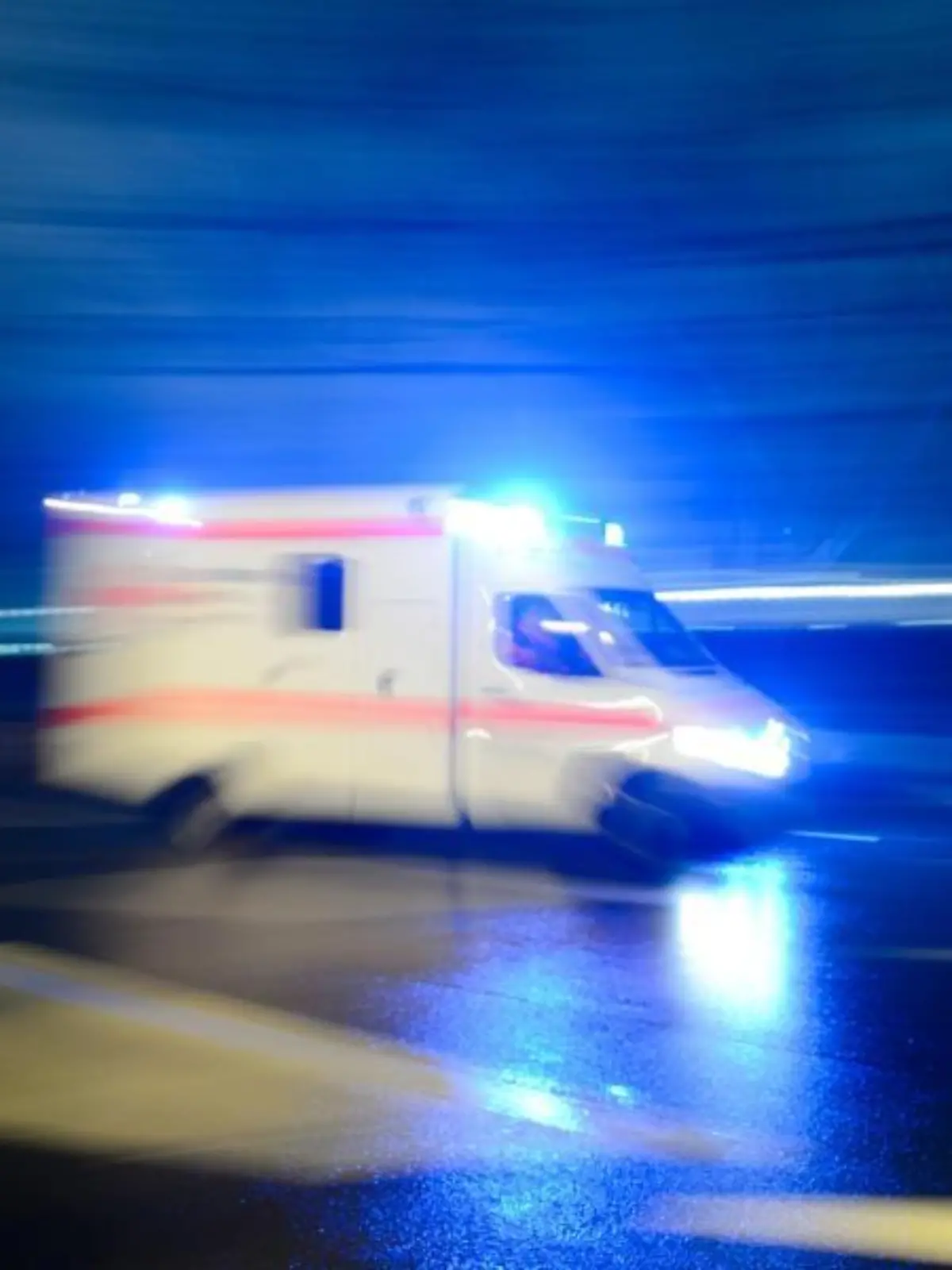 Krankenwagen mit Blaulicht