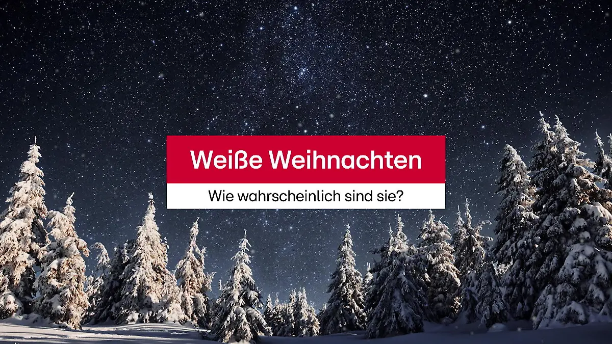 Wie wahrscheinlich sind sie? Weiße Weihnacht in Deutschland
