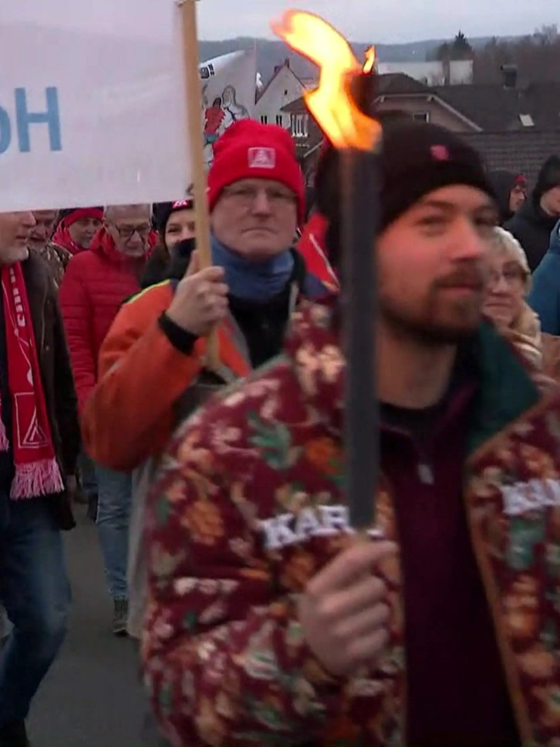 Bild zu: "Protest bei Thyssenkrupp"