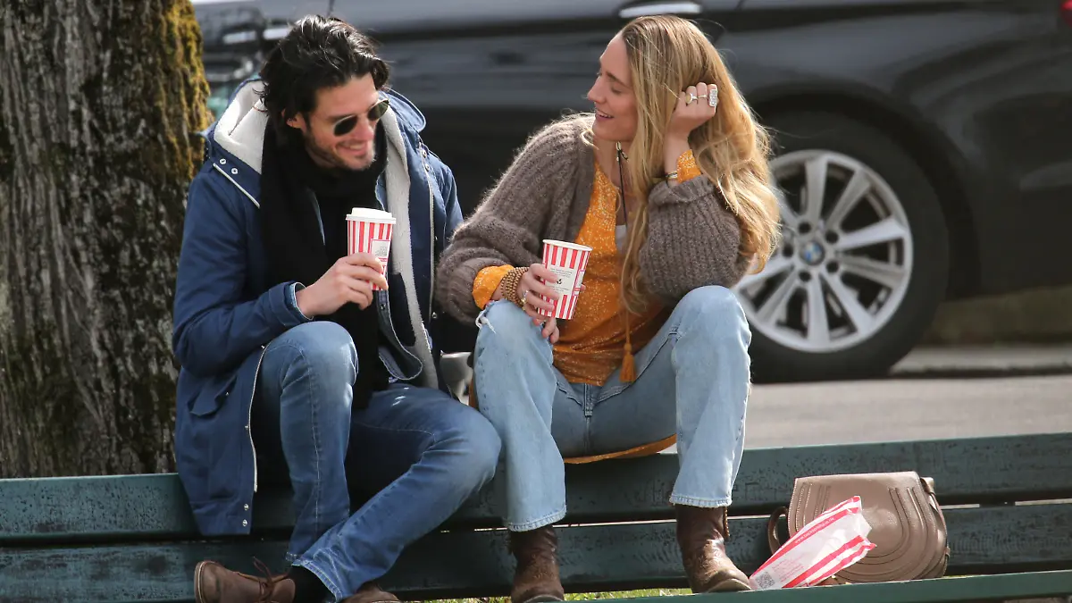 MUNICH, GERMANY - APRIL 17: (EDITORS NOTE: EXCLUSIVE COVERAGE - double rate) Verena Ofarim and new partner Florian is seen in Munich (Photo by A. Palmberger)