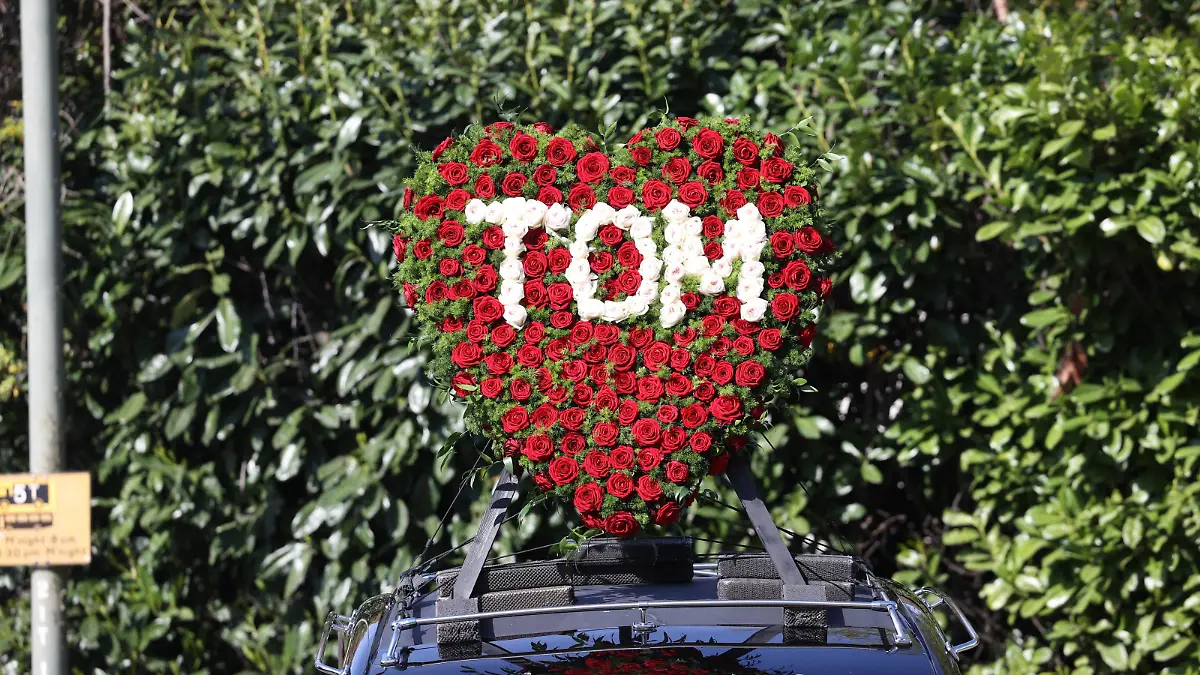  . 20/04/2022. London, United Kingdom. Funeral of The Wanted band member Tom Parker at St.Francis of Assisi Church in Petts Wood, London. PUBLICATIONxINxGERxSUIxAUTxHUNxONLY xStephenxLockx/xi-Imagesx IIM-23333-0004